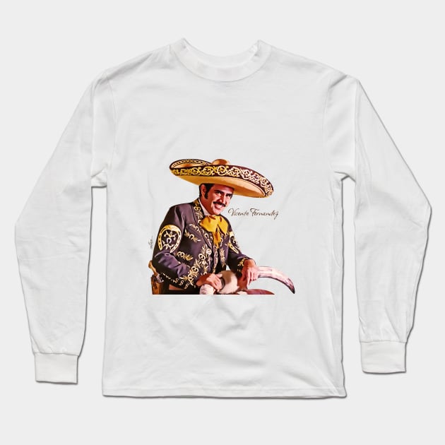 Vicente Fernandez Long Sleeve T-Shirt by Sauher